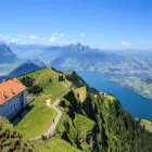 View of Swiss Lakes from Rigi Kulm