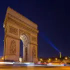 The Arc de Triomphe in Paris at Night