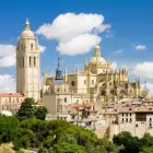 segovia skyline with cathedral