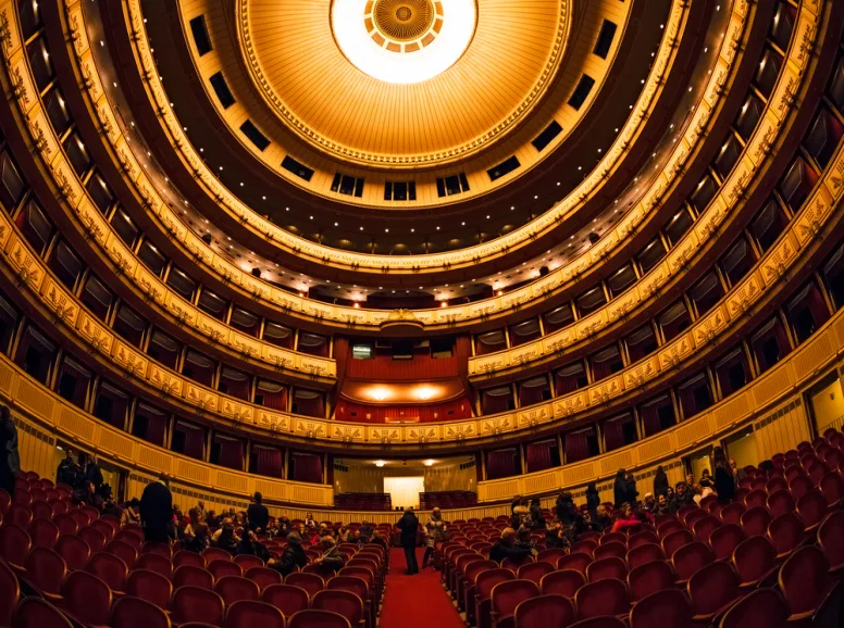Golden Dome Interior of Opera House in Vienna