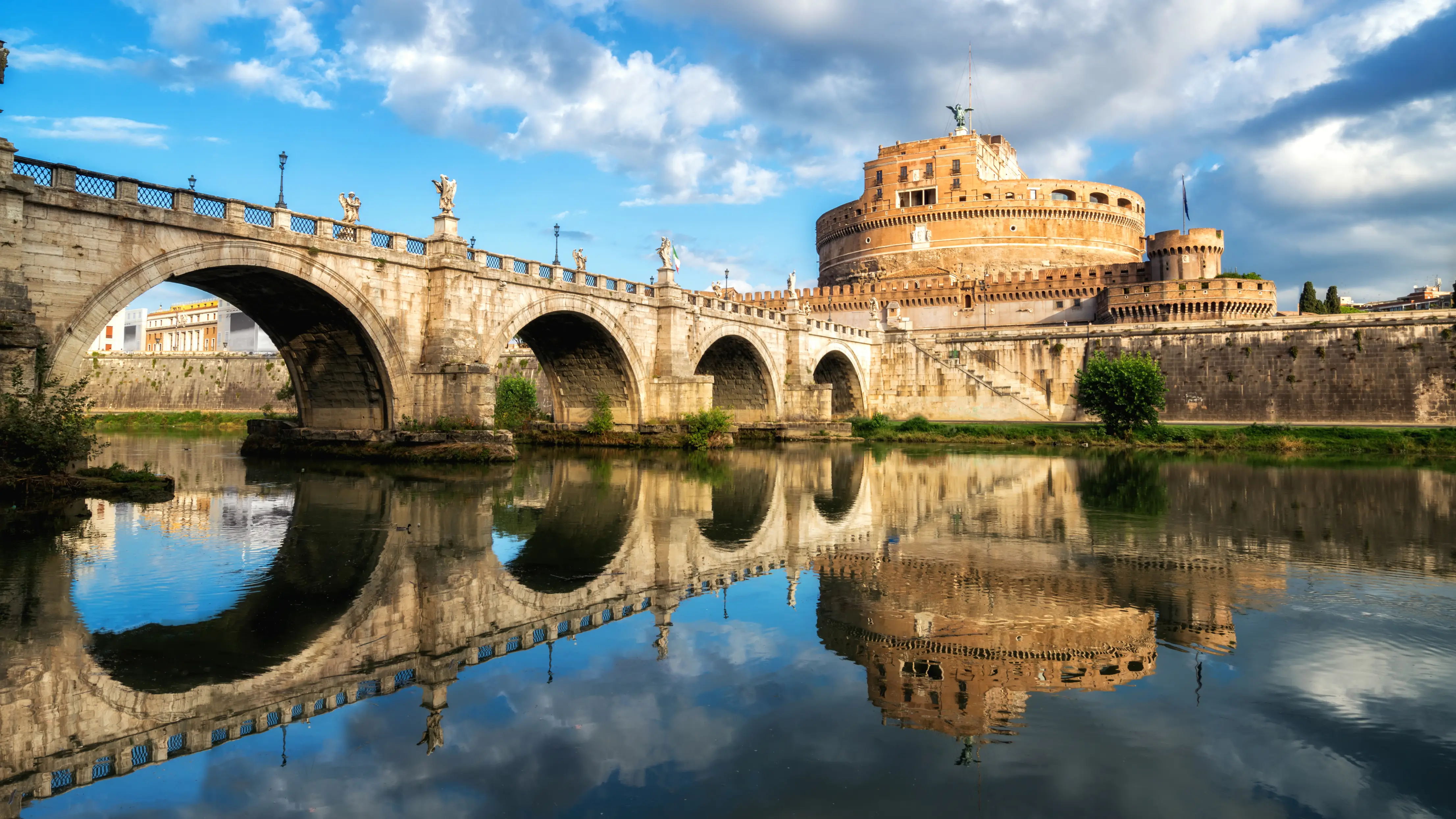 Castel Sant'Angelo Overlooking the River Tiber