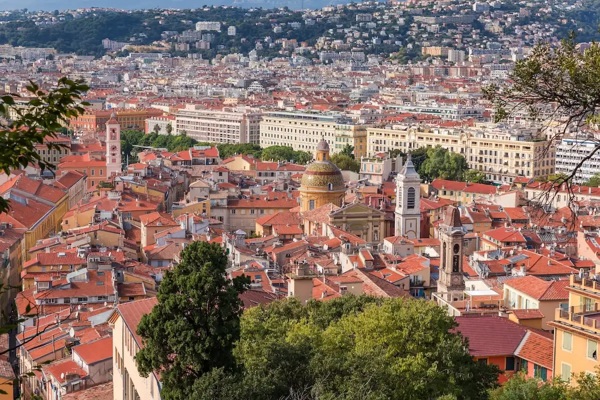 View over the Old Town of Nice France