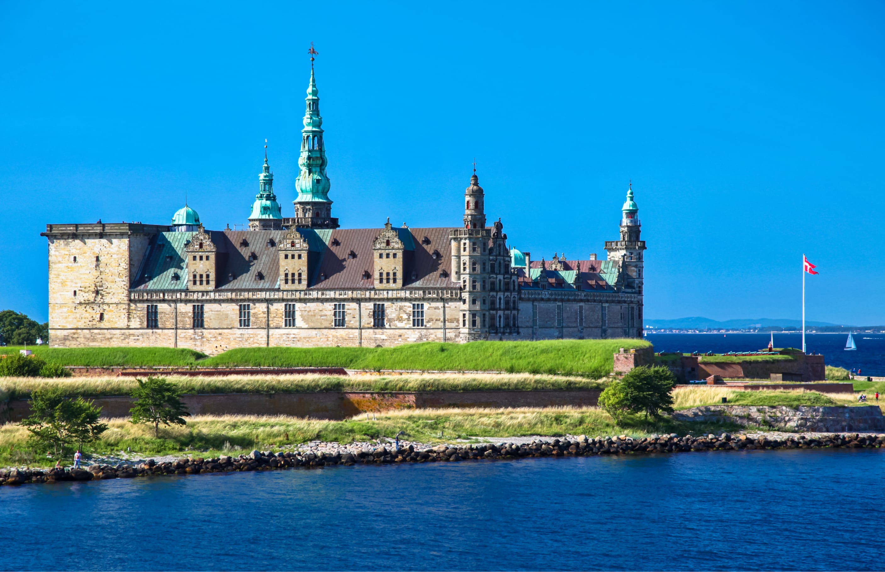 A Castle Fortress Next to the Ocean