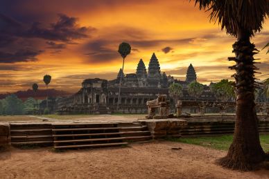 Sunset at Angkor Wat Cambodia