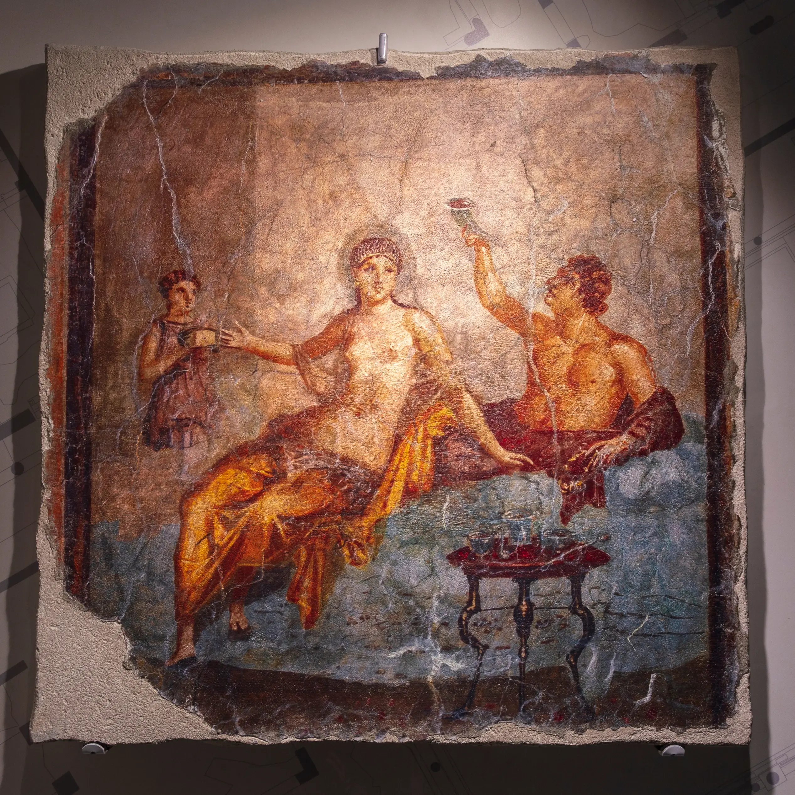 A Fresco in the Herculaneum in Naples
