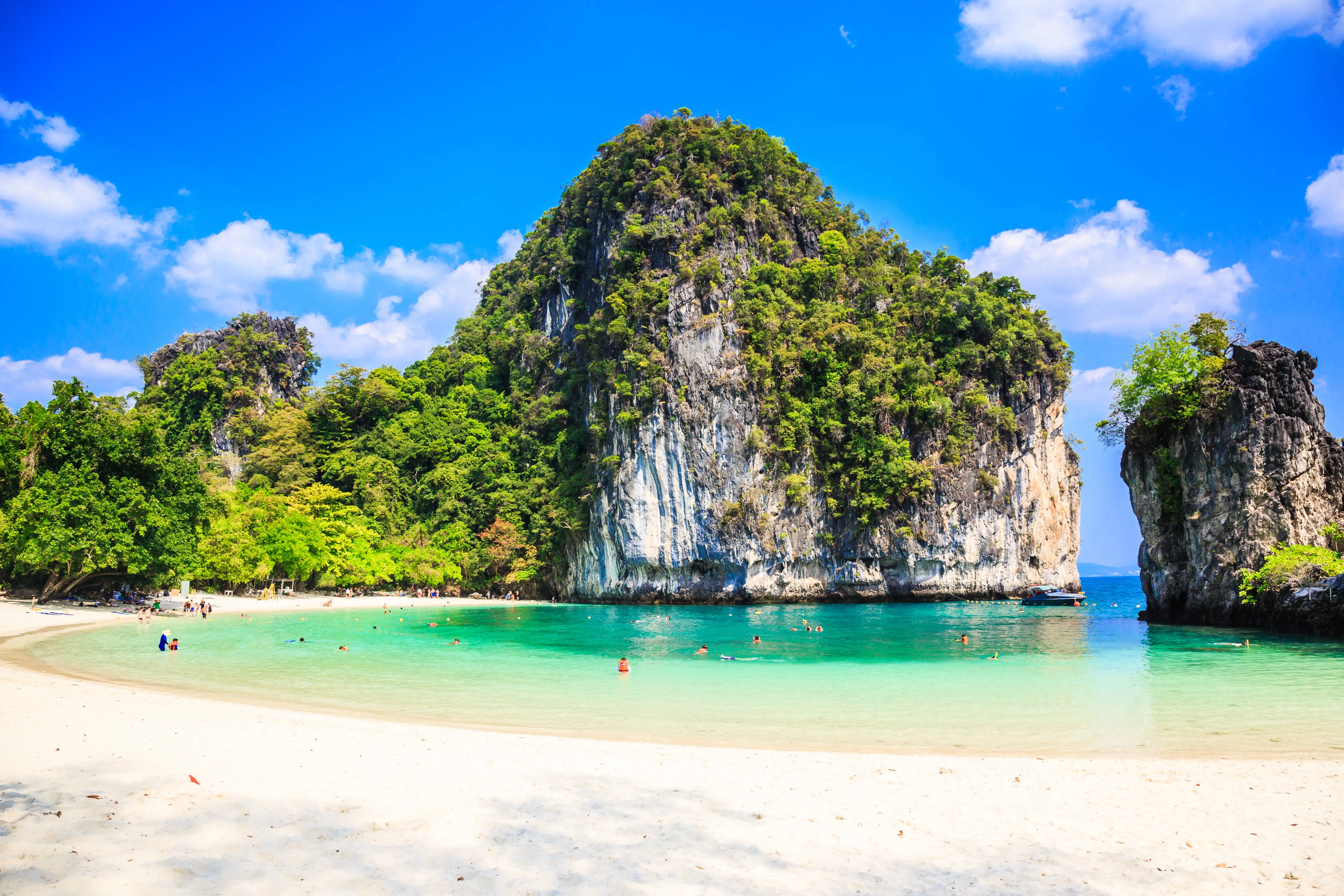 Limestone Rocks at Hong Island in Krabi