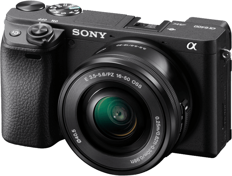 schwarz Sony Alpha 6400 + 16-50mm f/3.4-5.6 OSS PZ kit.1