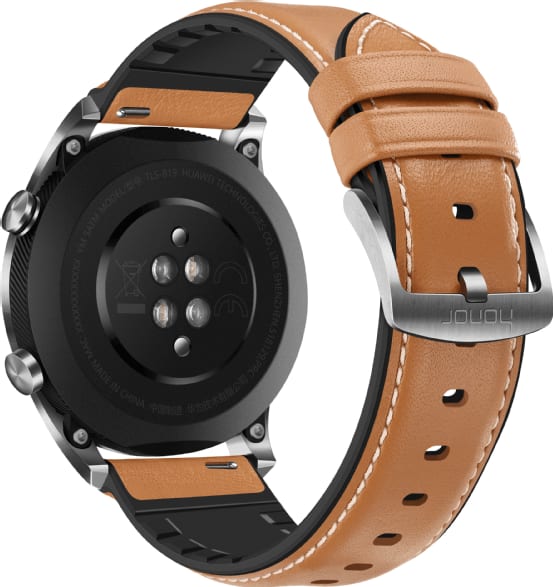 Braun Honor Magic Watch, 46-mm-Edelstahlgehäuse, Silikonarmband.3
