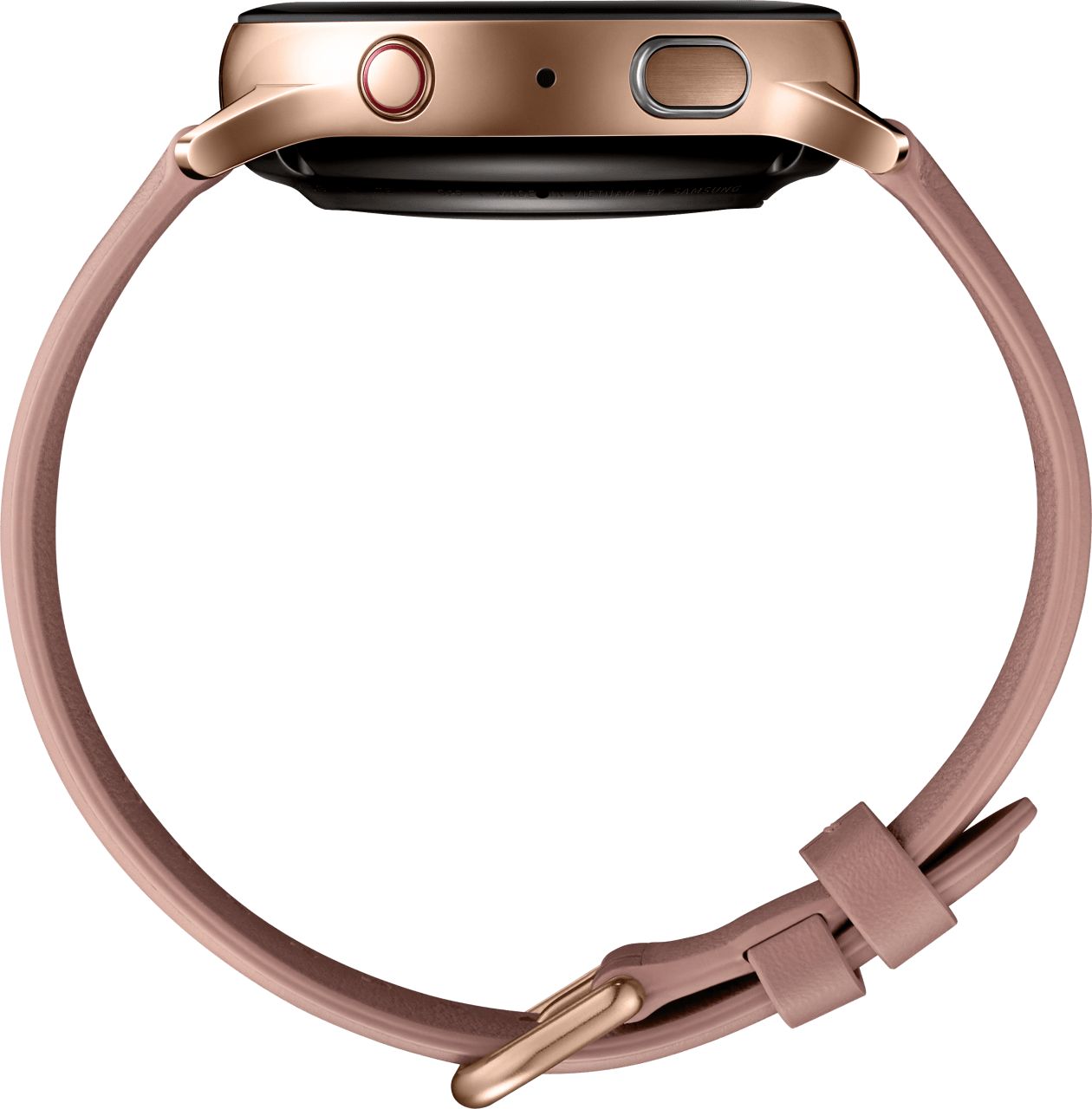 Gold Samsung Galaxy Watch Active2 (LTE), 40mm Stainless steel case, Leather band.4