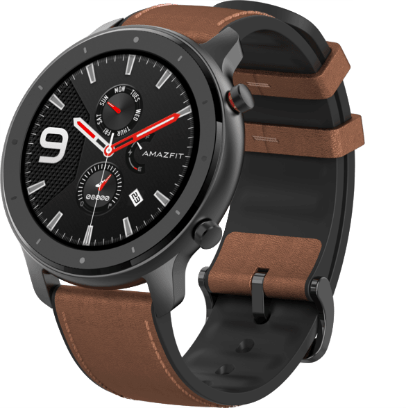 Black & Brown Amazfit GTR Smartwatch.1