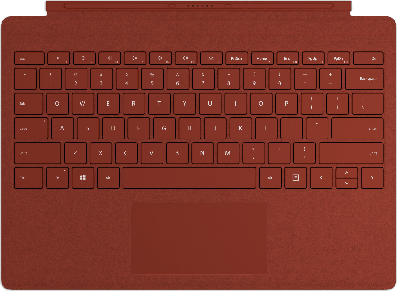 Poppy Red Microsoft Surface Pro Signature Type Cover  .1