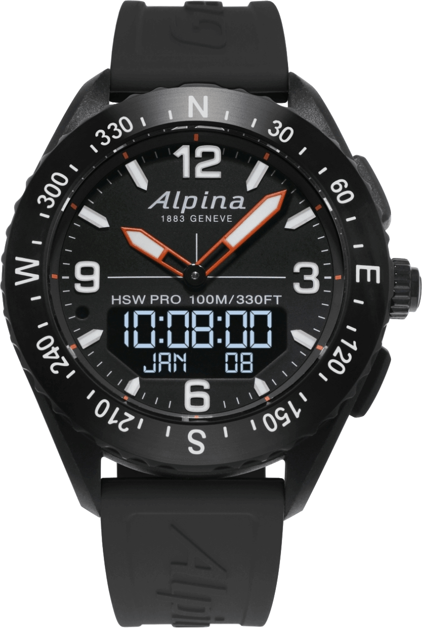 Black Alpina AlpinerX Smartwatch.1