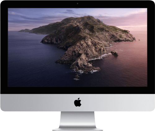 Silber Apple 21.5" iMac (Mid 2020).1