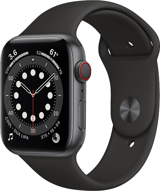 Apple Watch Series 6 GPS + Cellular , Space gray Aluminium case and ...