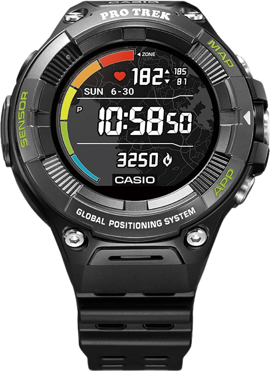 Schwarz Casio Pro Trek Smart WSD-F21 GPS-Sportuhr.1