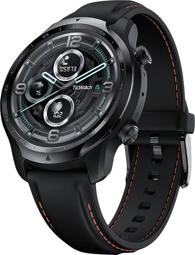 Schwarz Mobvoi Ticwatch Pro 3 GPS-Smartwatch, 47-mm-Edelstahlgehäuse.1