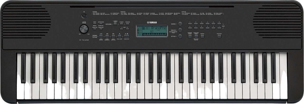 Schwarz Yamaha PSR-E360 Tragbares Keyboard mit 61 Tasten.1
