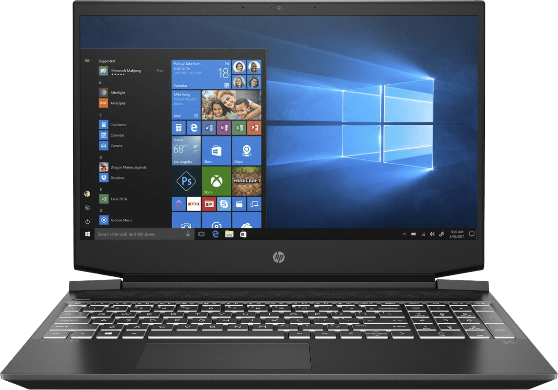 Black HP Pavilion 15-ec1155nd - Gaming Laptop - AMD Ryzen™ 5 4600H - 16GB - 512GB SSD - NVIDIA® GeForce® GTX 1650.1