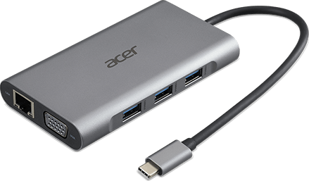 Silber Acer Acer 11in1 Type C dongle.1