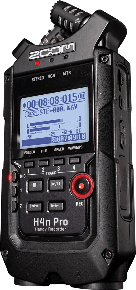 Schwarz Zoom H4N Pro Tragbarer MP3-/Wellenrekorder.3