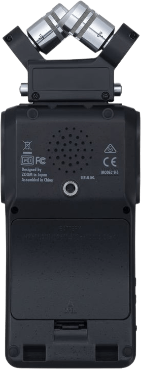 Schwarz Zoom H6 Tragbarer 6-Spur-Audiorecorder.6