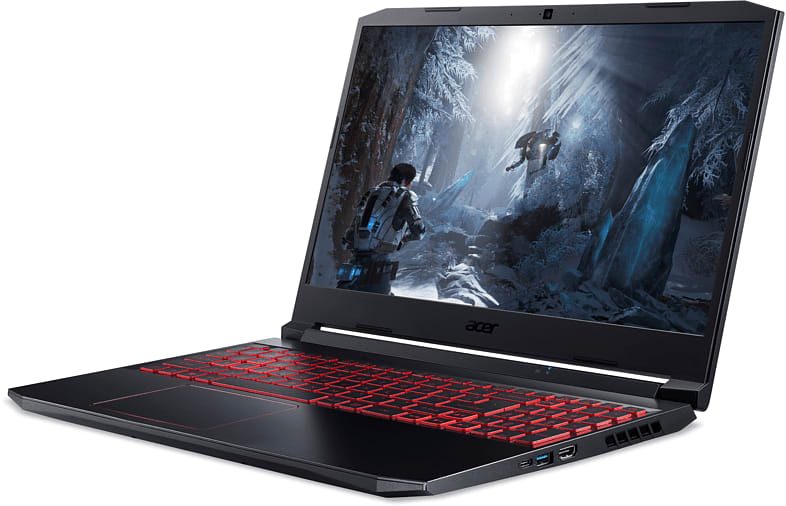 Schwarz Rot Acer Nitro 5 (An515-55-7079) Rote Tastaturbeleuchtung Laptop.3