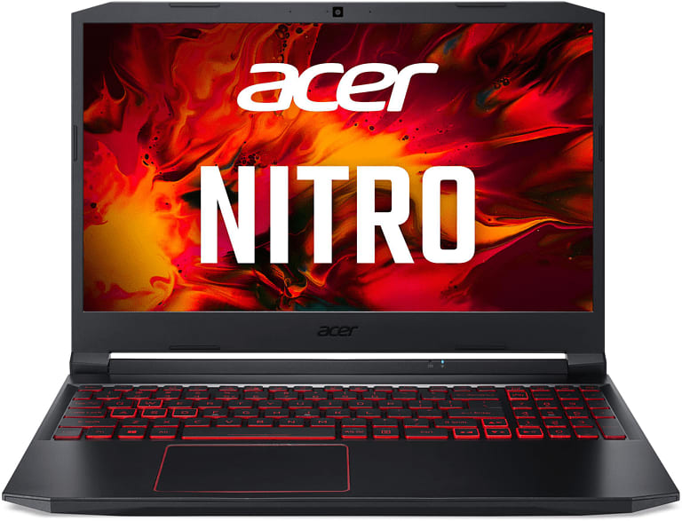 Schwarz Rot Acer Nitro 5 (An515-55-547K) inkl. Startklar Service Laptop.4