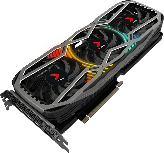 Schwarz PNY XLR8 Gaming REVEL EPIC-X RGB (LHR) GeForce RTX 3070 Grafikkarte.3