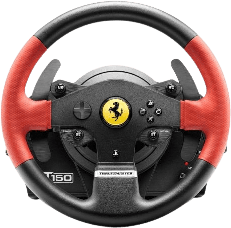 Schwarz Thrustmaster T150 Ferrari Edition Lenkrad + 2 Pedale Set.4