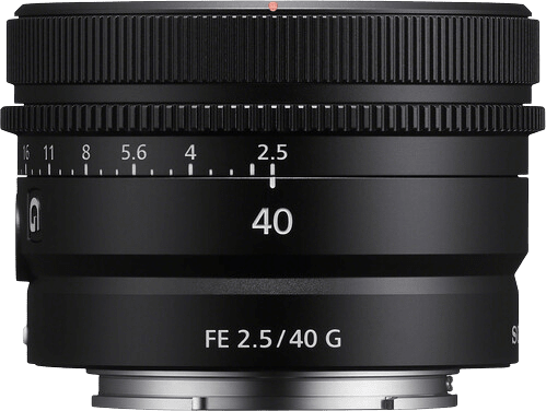 Schwarz Sony FE 40mm F/2.5 G.3