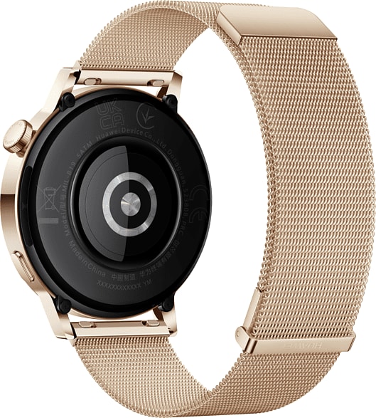 Braun Smartwatch Huawei GT3, Edelstahlgehäuse & Edelstahlarmband, 42mm.4