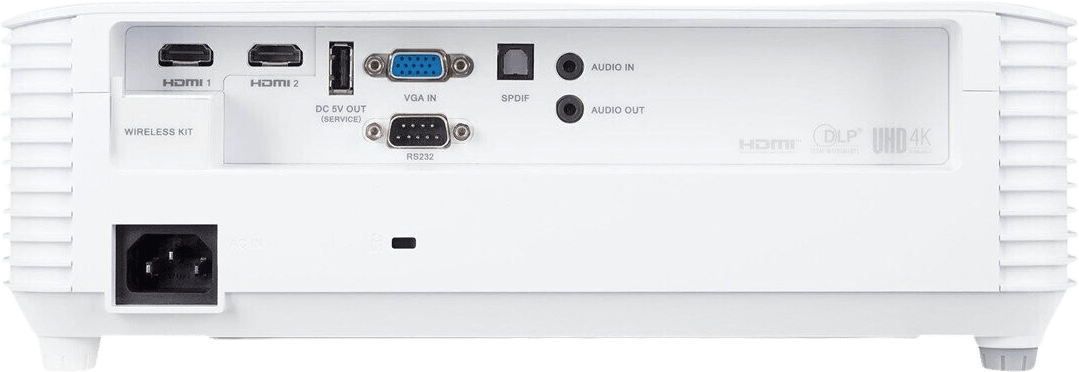 White Acer H6800BDa Projector - 4K UHD.3