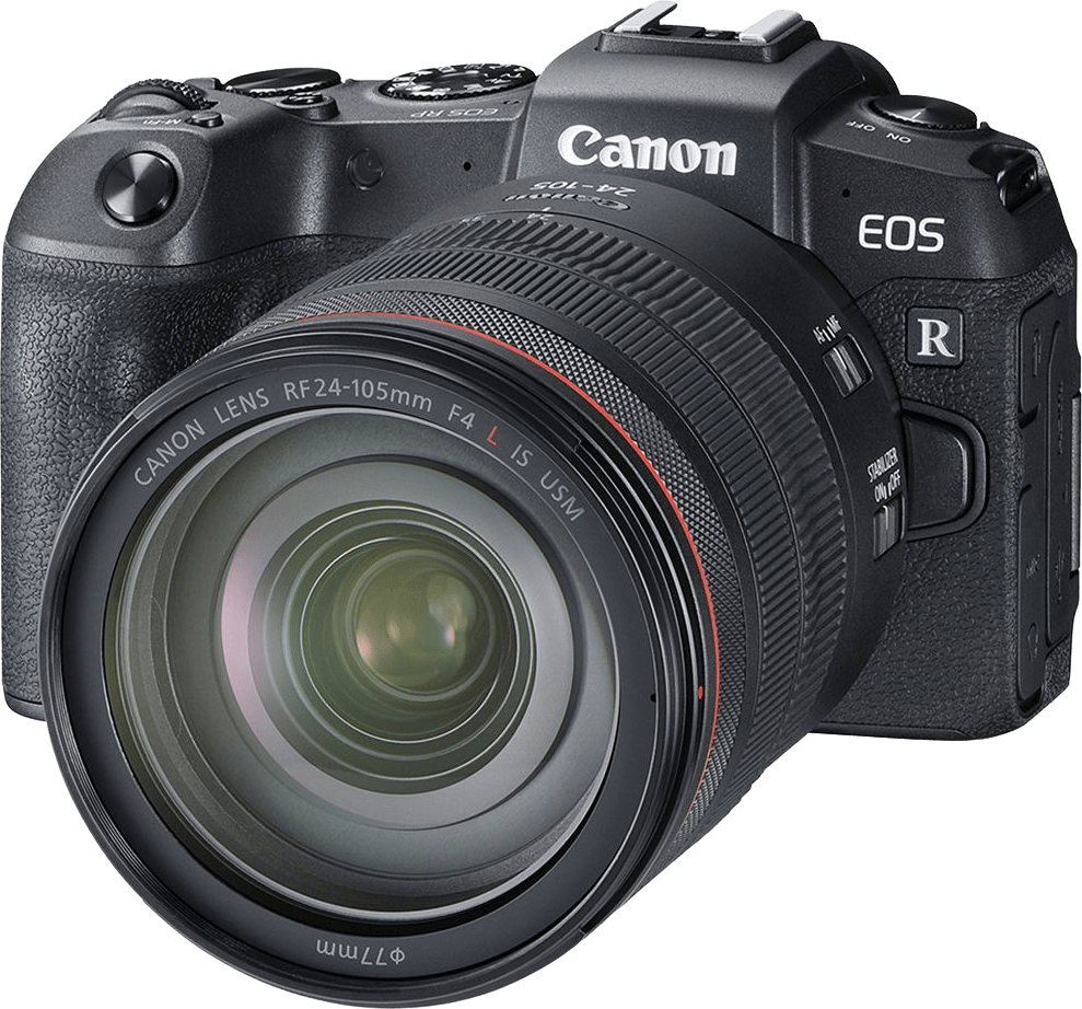 Schwarz Canon EOS RP + RF 24-105mm f/4 IS USM Lens kit.1