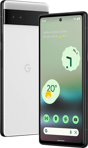 Weiß Google Pixel 6a Smartphone - 128GB - Dual Sim.1