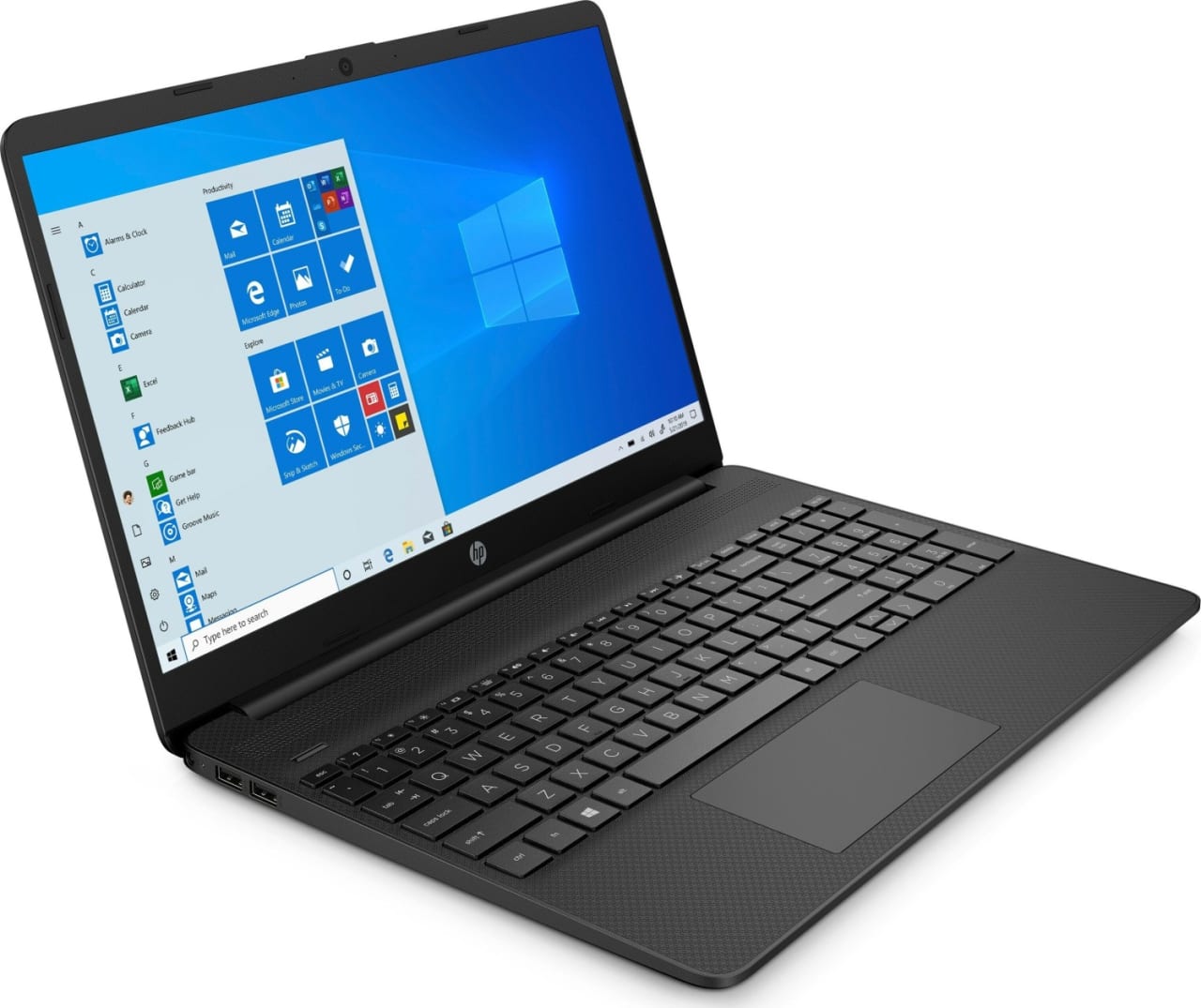 Pechschwarz HP 15 Notebook - Intel® Core™ i5-1235U - 16GB - 512GB SSD.2
