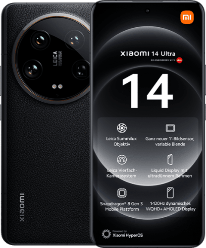 Rent Xiaomi 14 Ultra Smartphone - 512GB from €23.99 per month