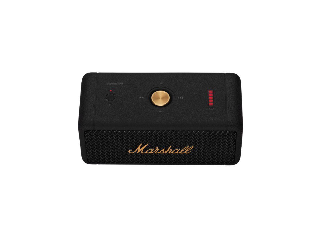 Black/Brass Bluetooth Speaker Marshall Emberton Bluetooth Speaker (US).3