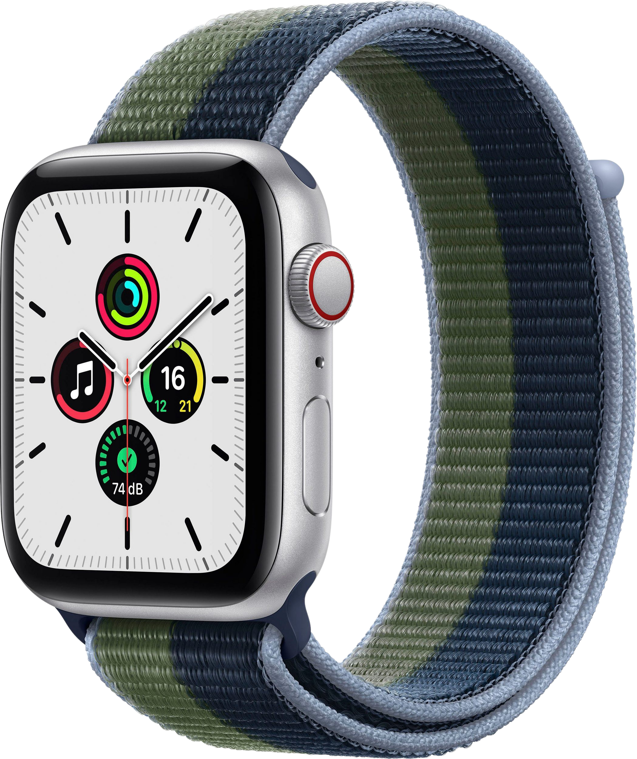 Rent Apple Watch SE GPS + Cellular, Aluminium Case, 44mm from 