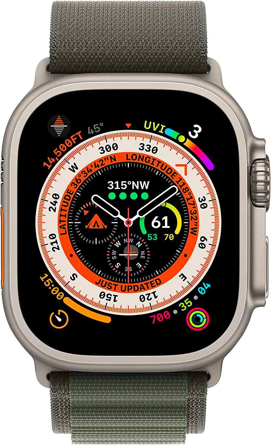 Alquila Apple Watch Ultra GPS + Celular, correa de titanio, 49 mm 