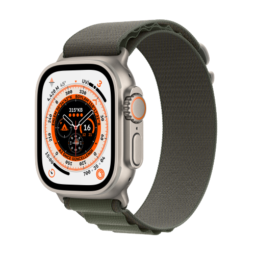 Rent Apple Watch Ultra GPS + Cellular, Silver Titanium Case and