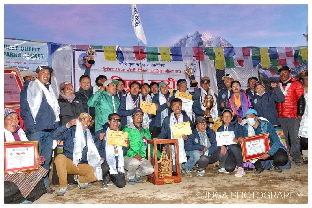फोर्चे यूवा समूहलाई दोस्रो ङिमा दोर्जी शेर्पा स्मृती गोल्ड कपको उपाधि