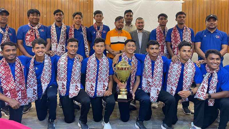 उपाधि विजेता यु–१६ टोलीलाई जनही ५० हजार दिइने