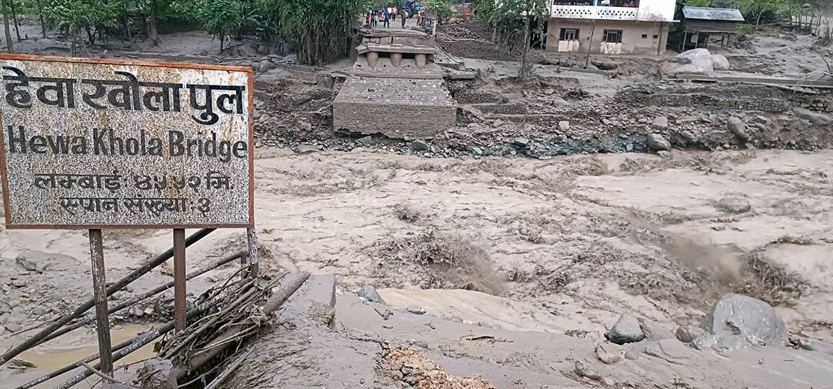 बाढी पहिराेका कारण ११९ परिवार विस्थापित