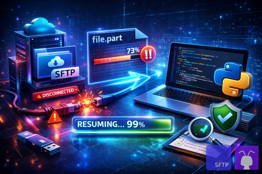 How To Resume Interrupted SFTP Downloads In Python