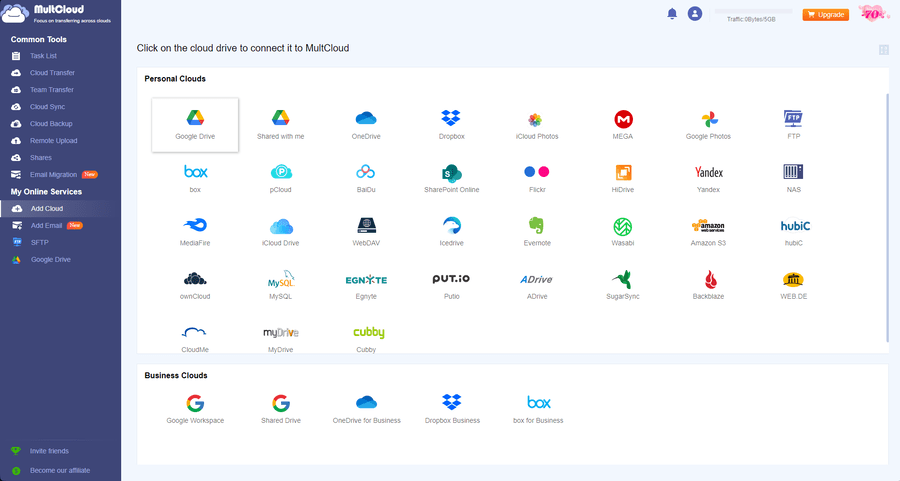 add google drive cloud multcloud