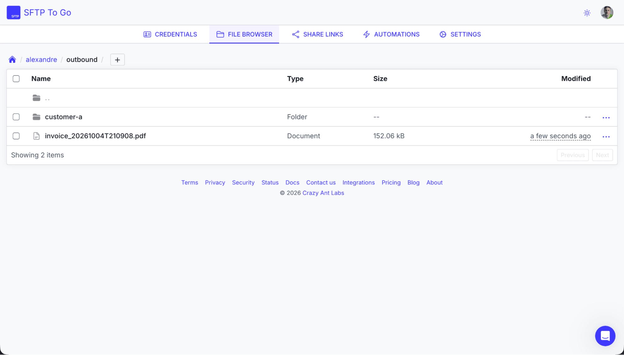 SFTP To Go cloud integration azure logic apps