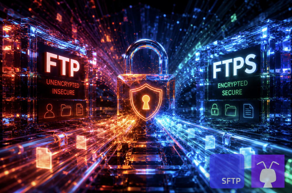 FTP vs. FTPS key differences: Security, Ports & TLS