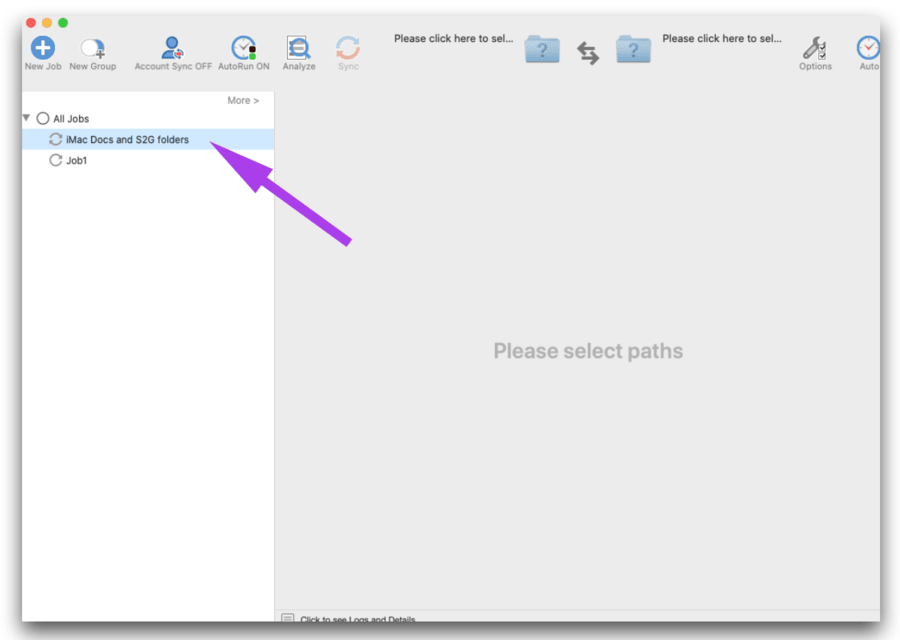 mac folders to sftp sync