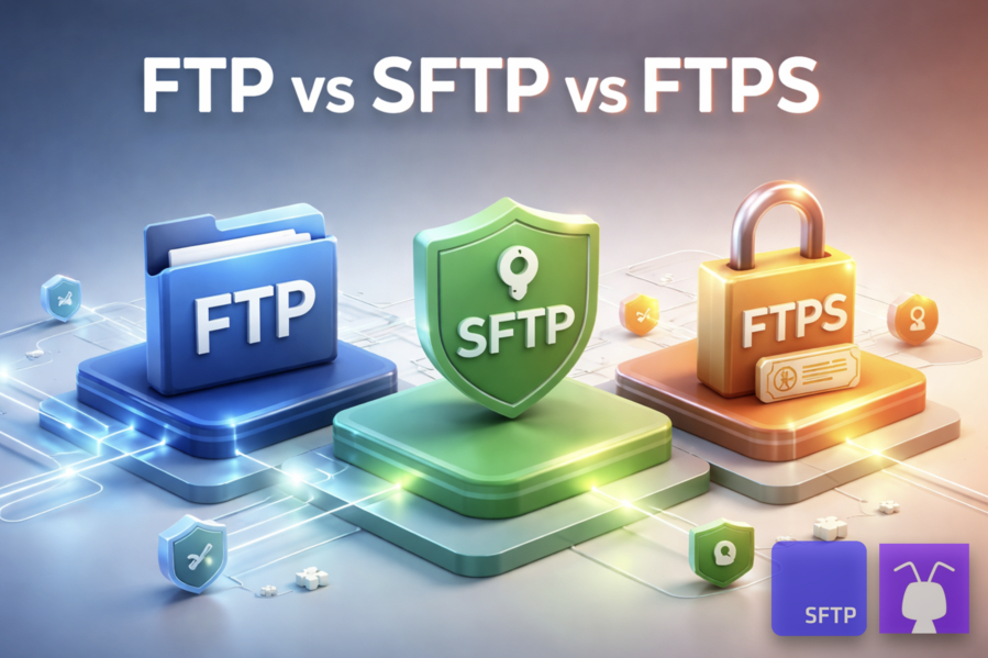 What is the difference between FTP, SFTP and FTPS?