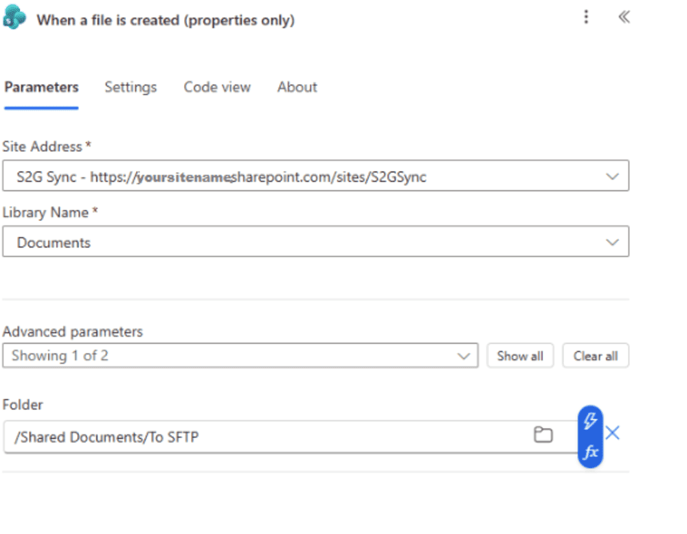 automate sharepoint to sftp